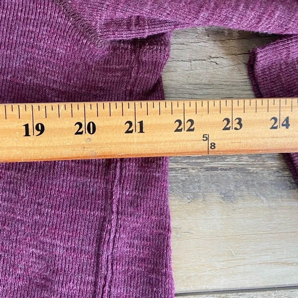 Free People We The Free Split Back‎ Tunic Sweater Size M Color Purple Turtleneck
